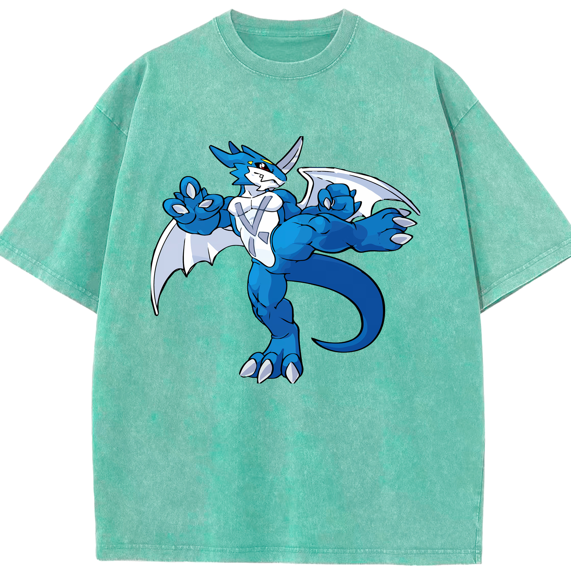 （画像用） Digimon デジタルモンスター/デジモン 綿100% ヴィンテージ風 半袖Tシャツ（フロントプリント）